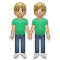 Men Holding Hands- Medium Skin Tone- Light Skin Tone emoji on LG